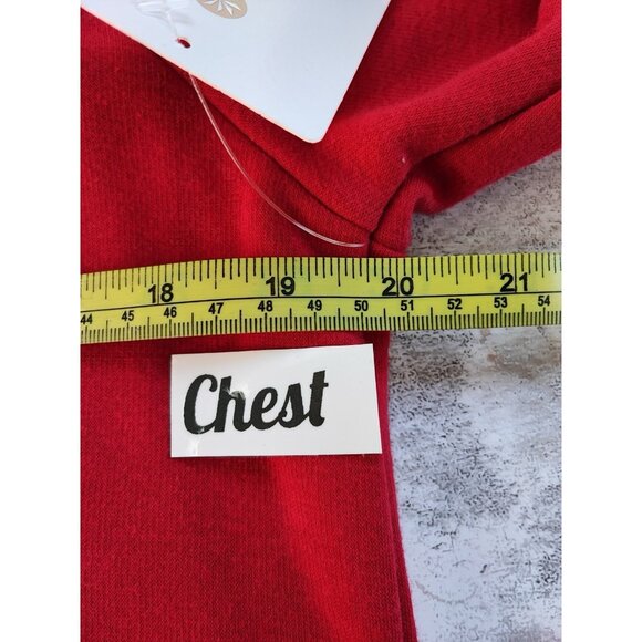 Athleta Cozy Karma Mock Neck Sweatshirt Red Dress Size Medium Tall - Picture 9 of 11